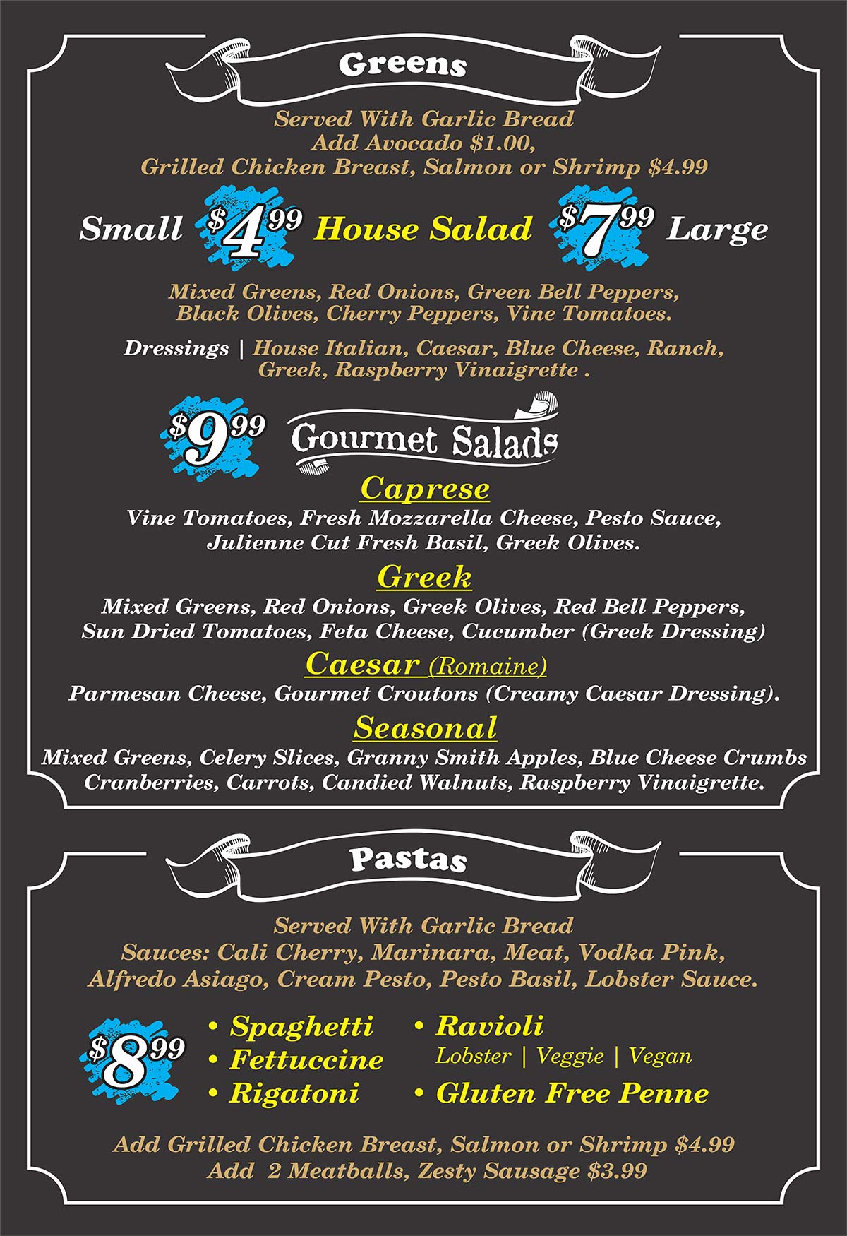 Menu Board #3