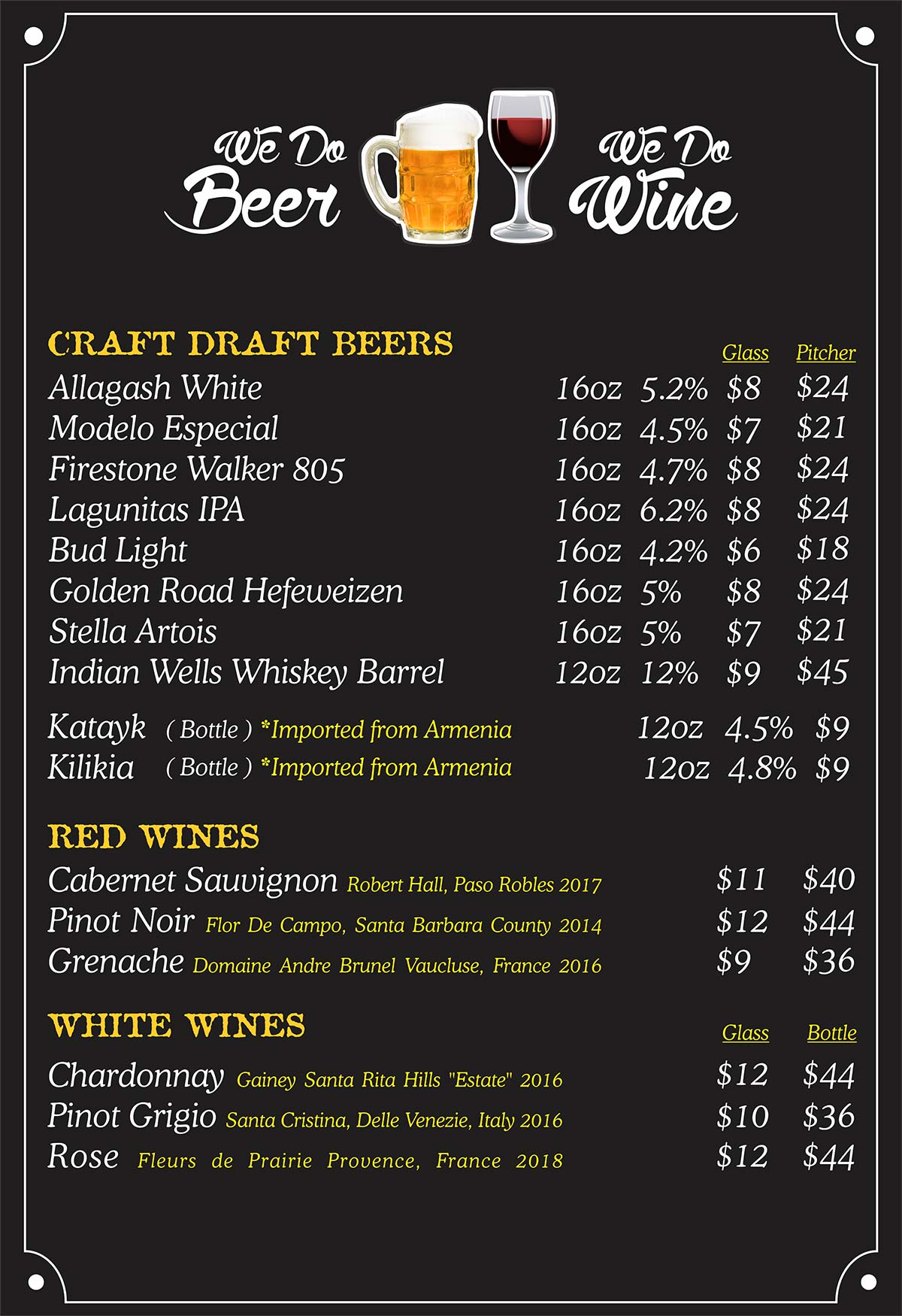 Menu Board #5